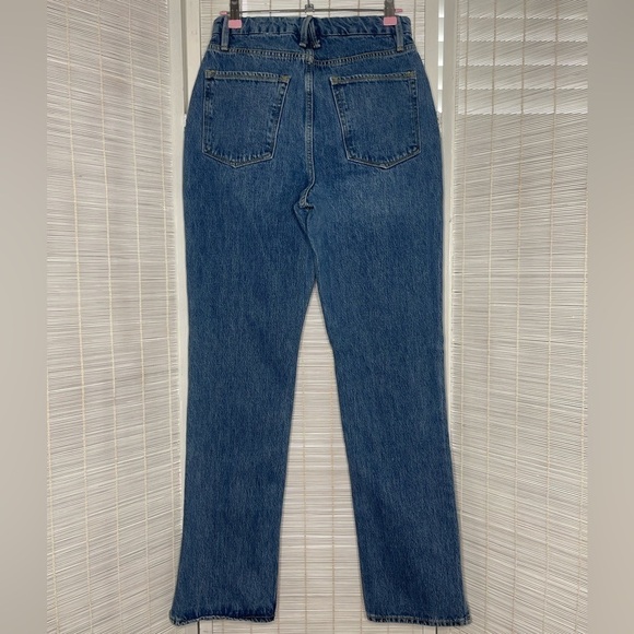 Good American Medium Wash Straight Leg Jeans Size 2 - Picture 4 of 8